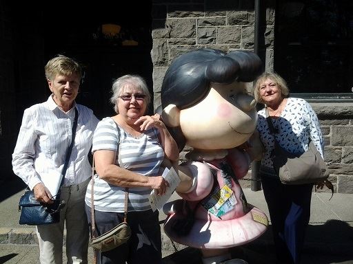 Liv, Carol and Sylvia all love a good Peanuts story