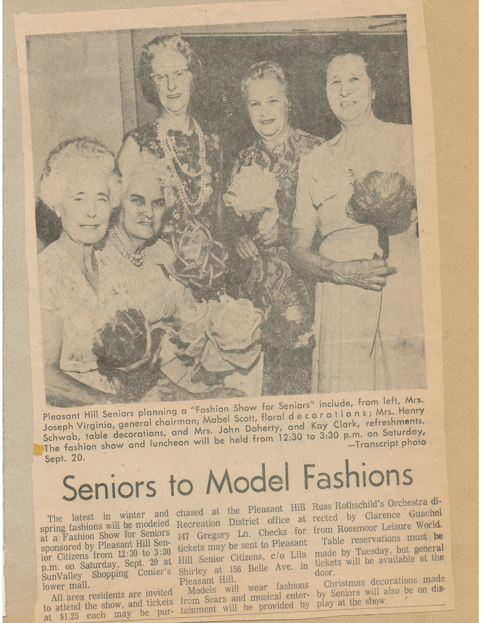 Senior Center History