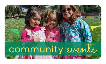 Spring NewsFlash image of three young girls with baskets for community events